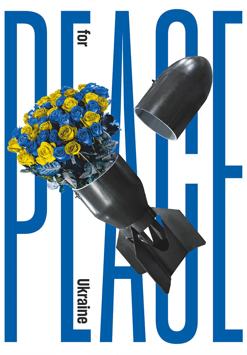 Peace for Ukraine poster design
